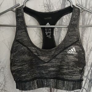 Adidas Women's Heathered Gray Sports Bra